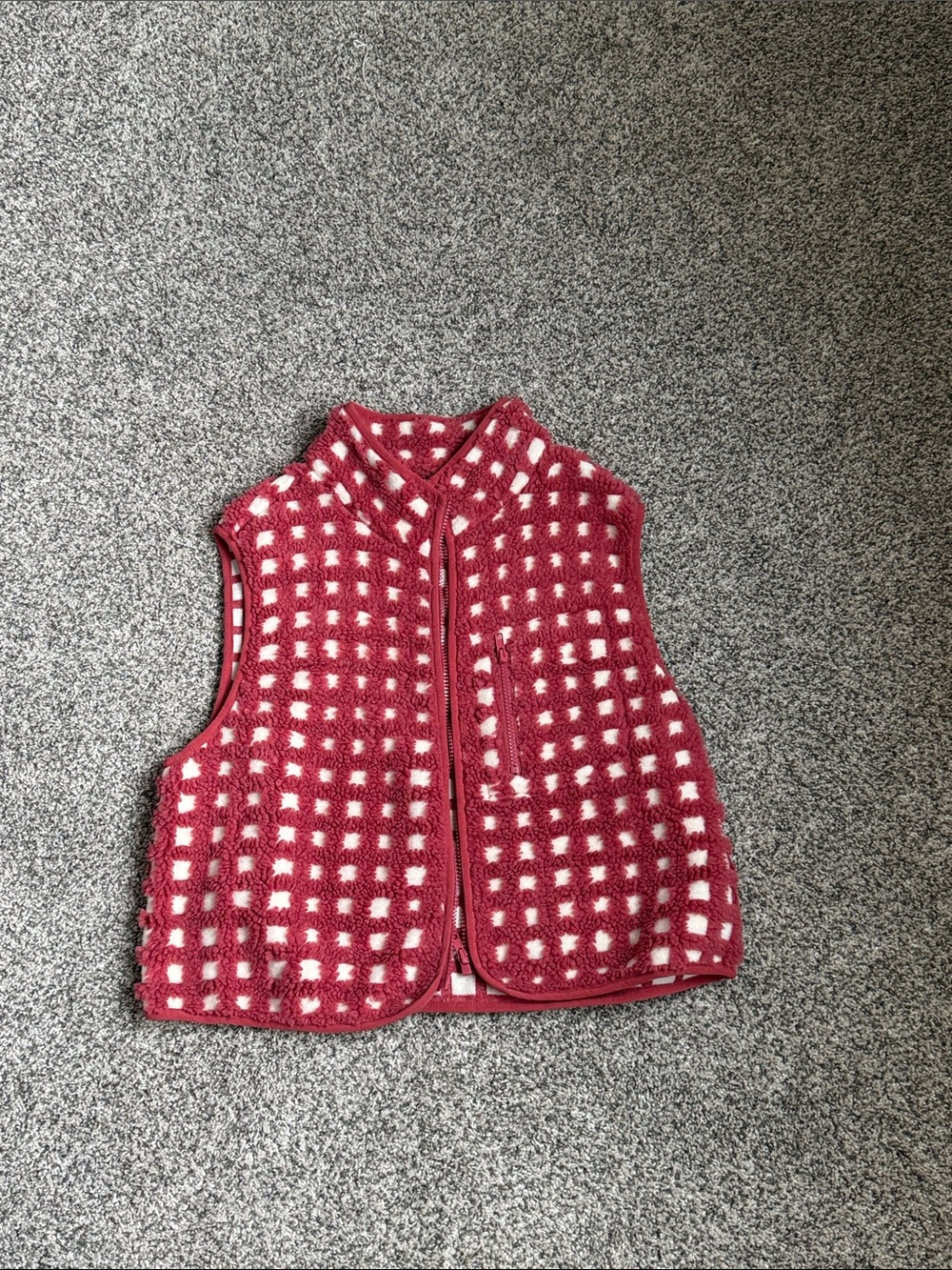Red Gingham Vest